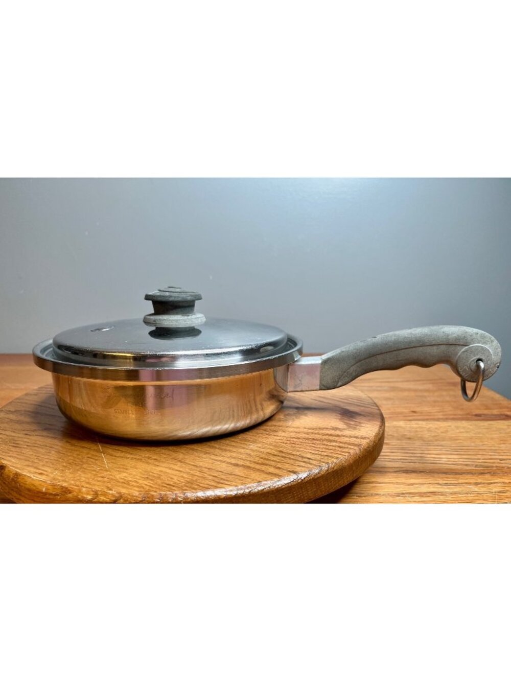 Vintage Saladmaster l Stainless Steel 9 inch( 1 1/2 quart)  Skillet Sauce Pan  w
